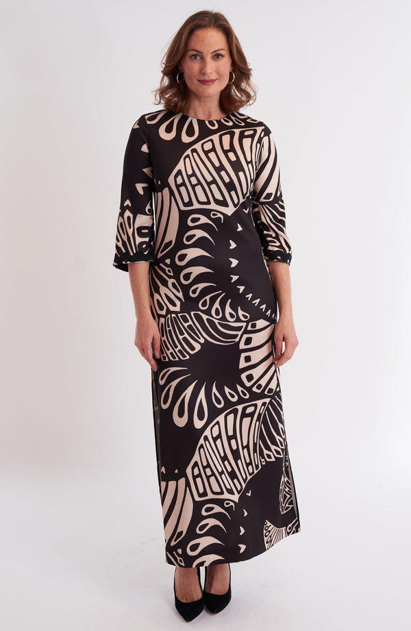 Cassandra Dress - Paddle Black