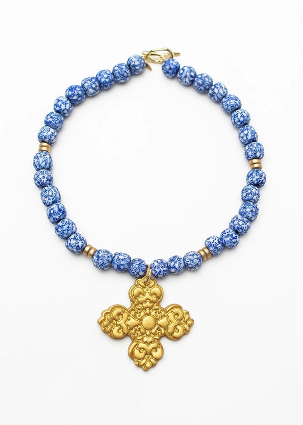 Blue and White Glass with Andrea Cross