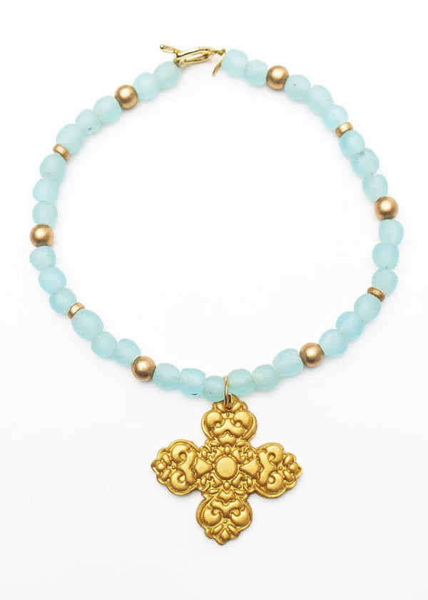 Aquamarine Sea Glass with Andrea Cross