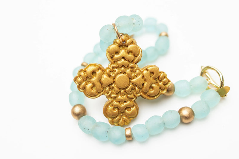 Aquamarine Sea Glass with Andrea Cross