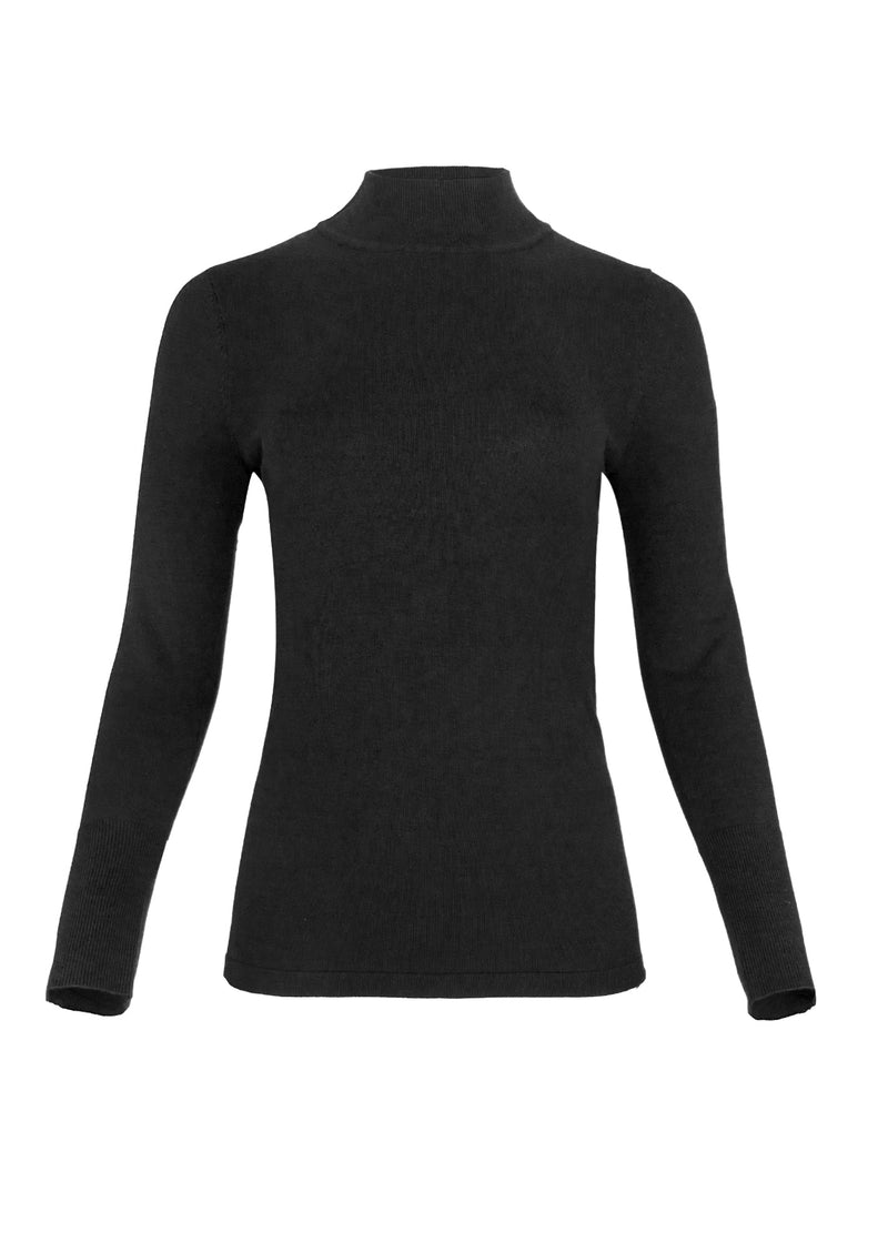 Mockneck w/ Button Sleeve - 2 Colors