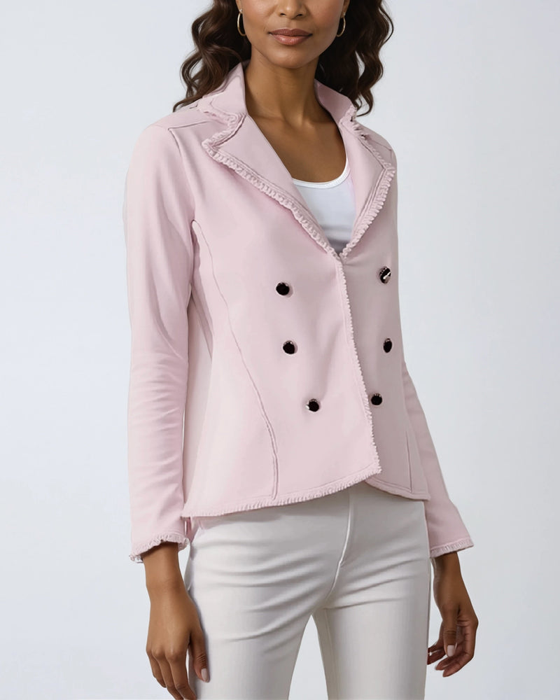 Fringe Trim Jacket - 2 Colors