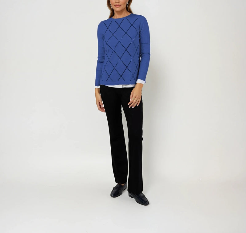 Mayfair Argyle Sweater