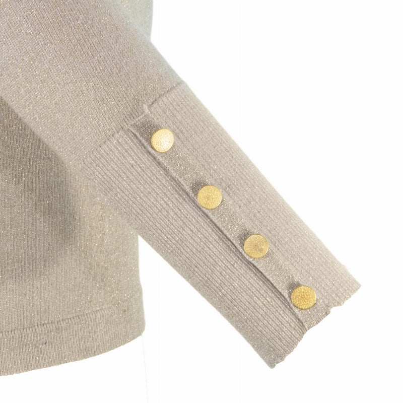 Shimmer Jewel Neck Sweater