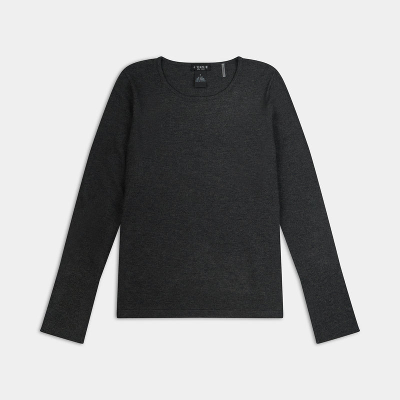 Shimmer Jewel Neck Sweater