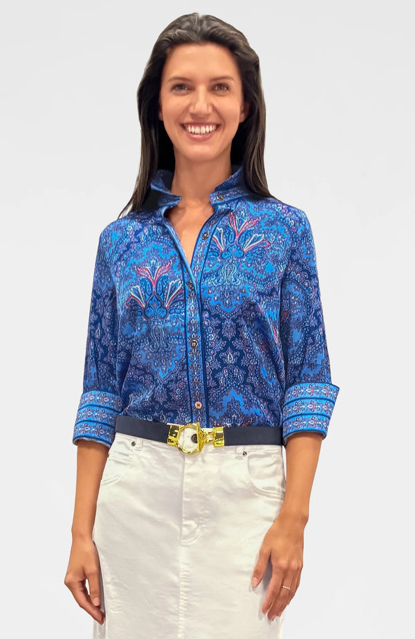 Boyfriend Shirt - Passion Paisley