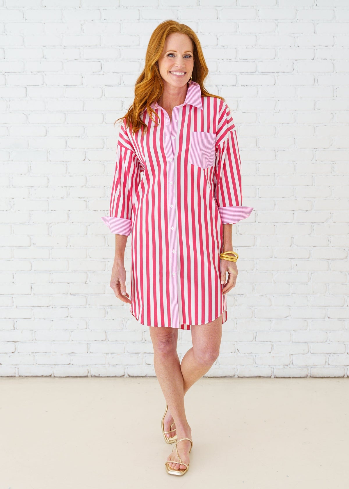 Frances Dress Red/Pink