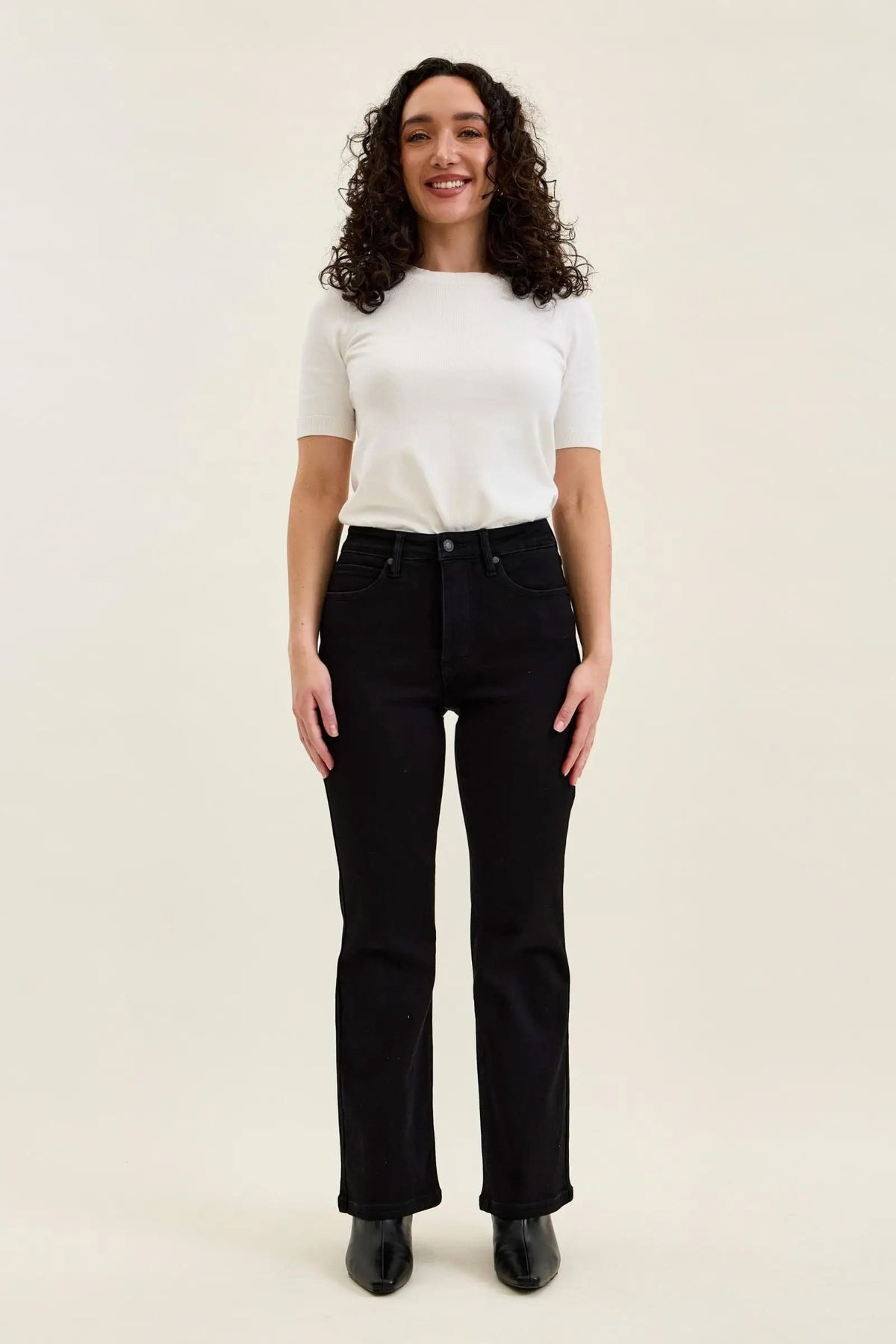 Judy Blue High Waist Tummy Control Classic Black Bootcut Jeans - Petite, 29"