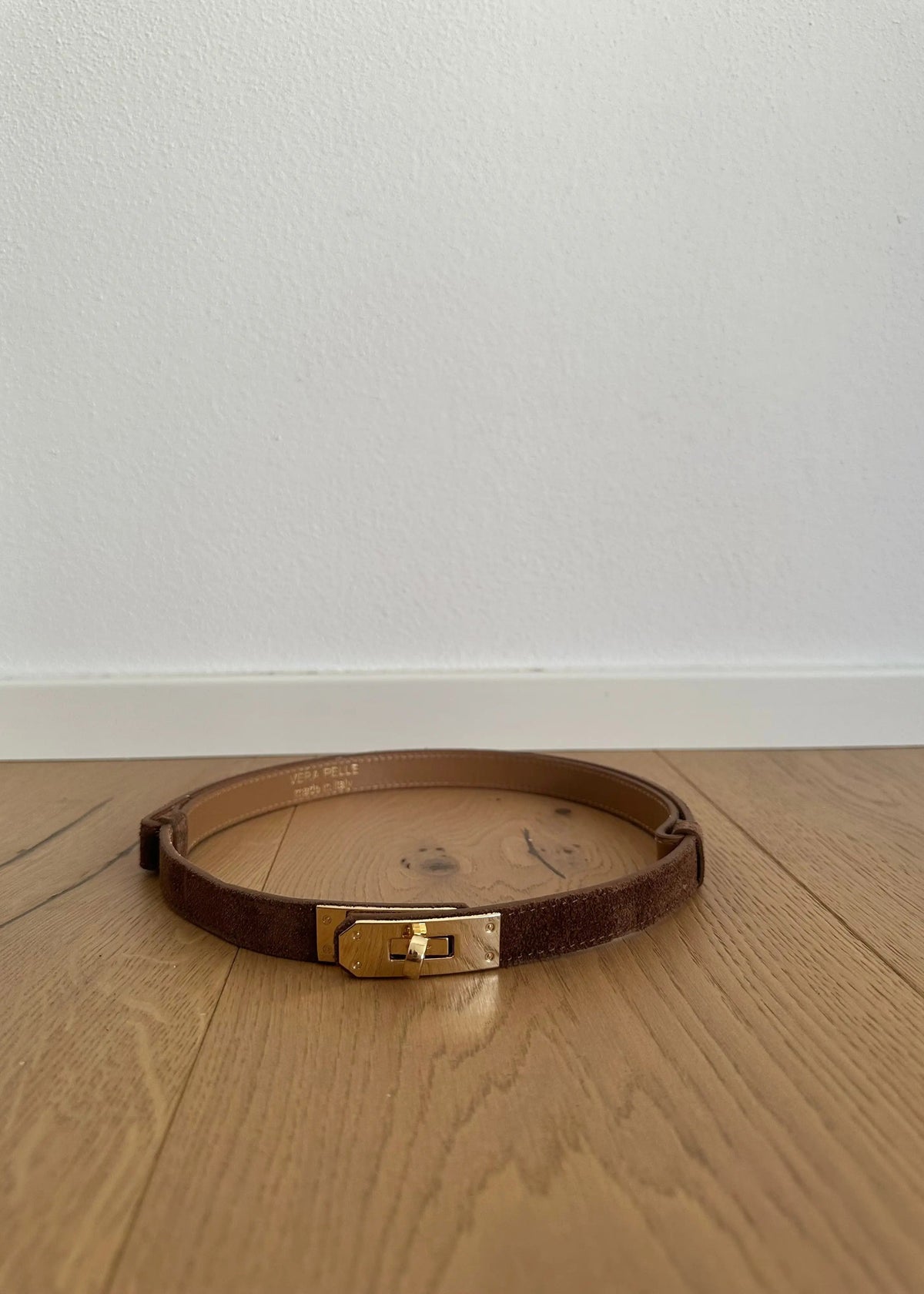 Maida Suede Belt - Top Grain Leather