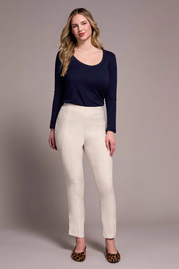 Pull On Ankle Pant - Moonstone