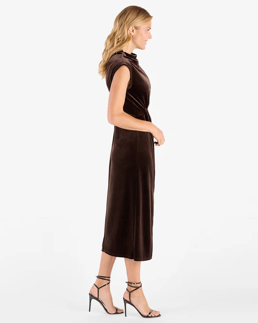 Autumn Stretch Velvet Dress