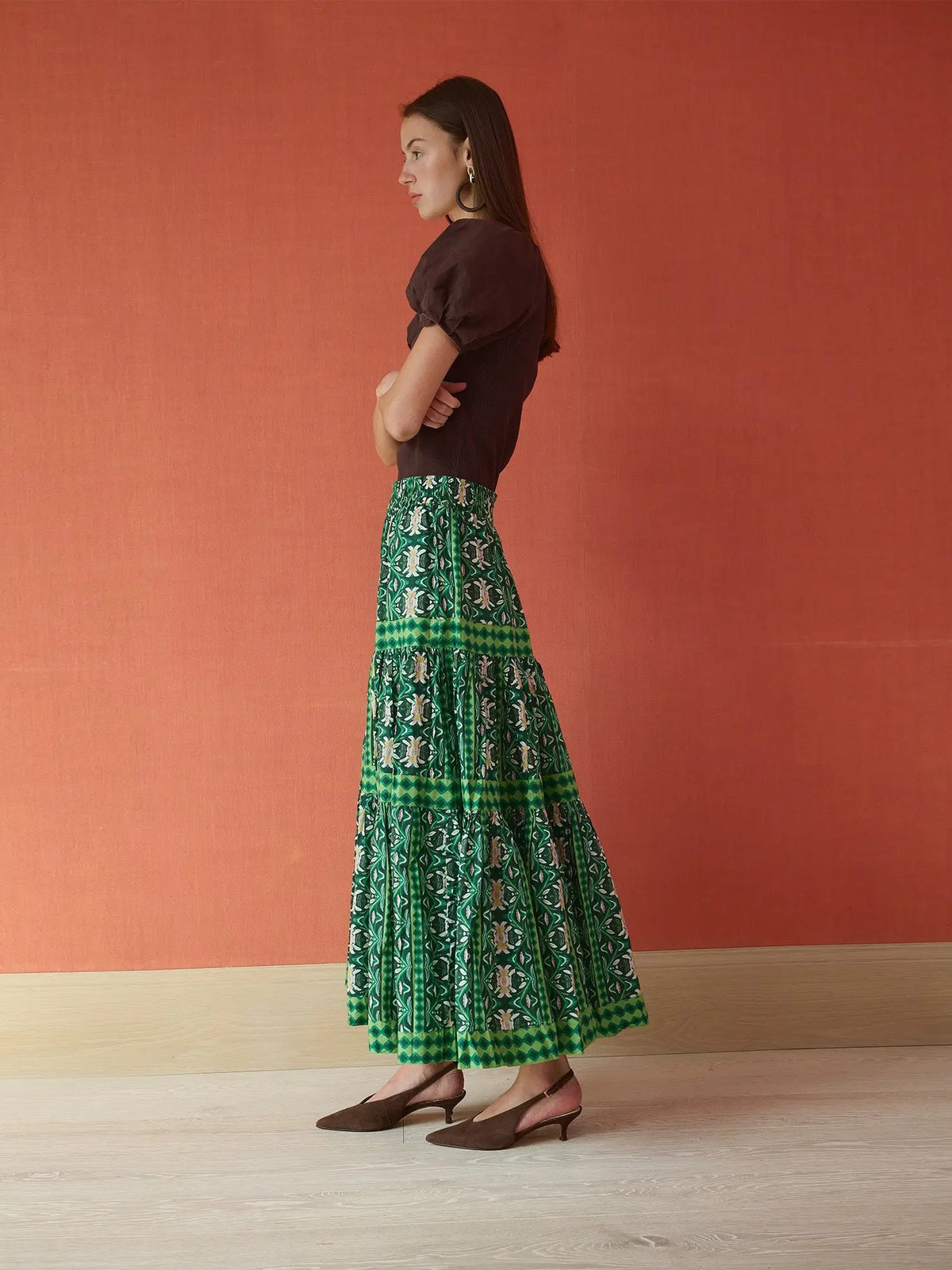 Tiered Maxi Skirt