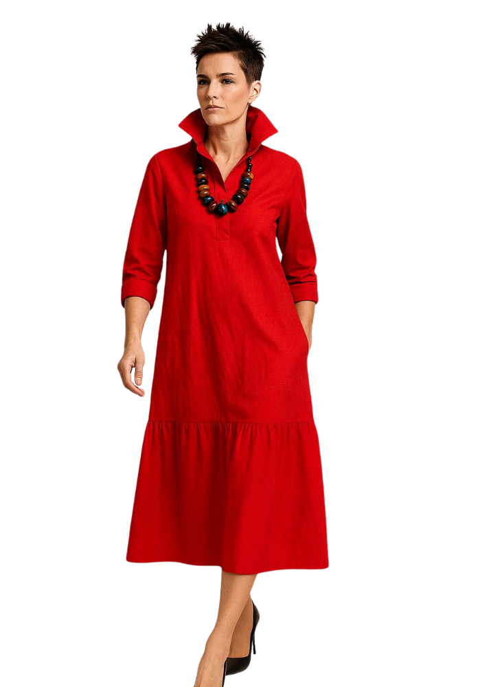 Lana Tiered Shirt Dress