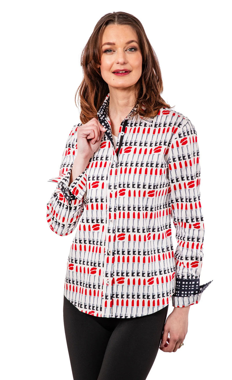 Lipstick Print Rome Shirt