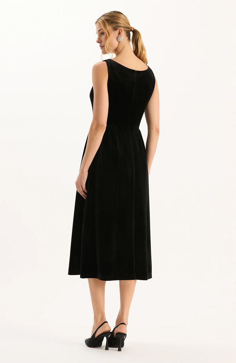 Audrey Velvet Mid Dress