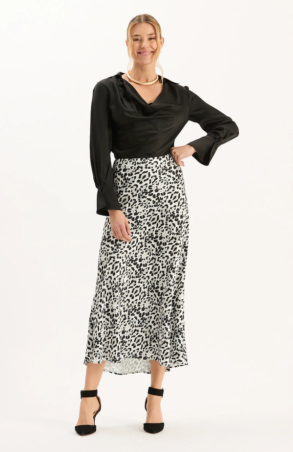 Edie Charmeuse Ermin Skirt