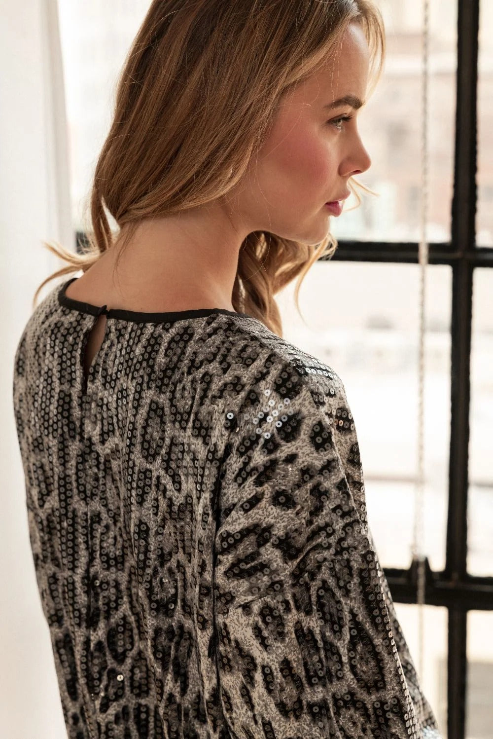 Jelica Sequin Top