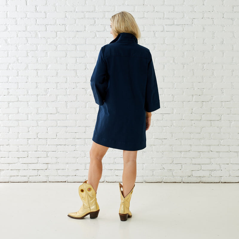 Chloe Dress - Navy