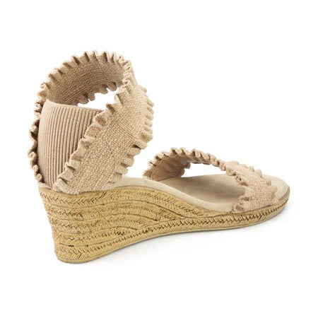Mana - Ruffle Wrap Tall Espadrille Wedge