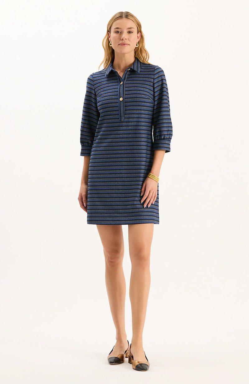 Kat Gold Button Knit Dress