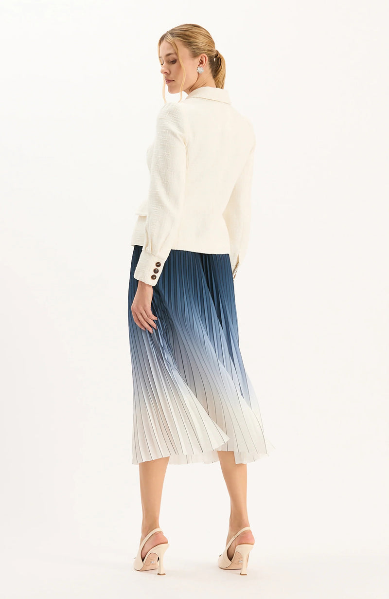 Cara Hombred Pleated Skirt