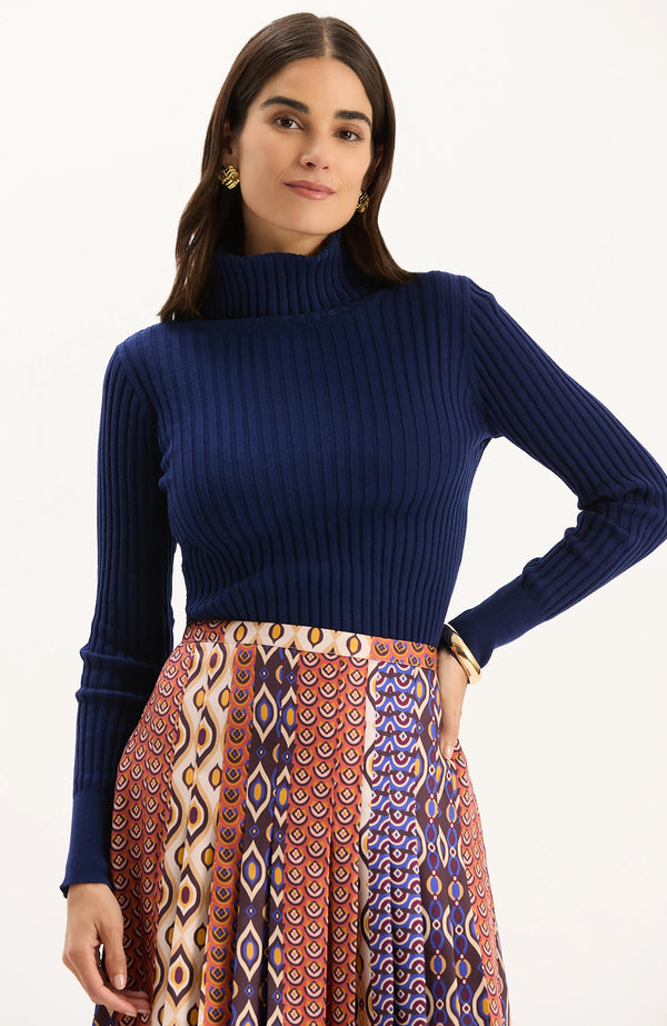 Cotton Cashmere Turtleneck