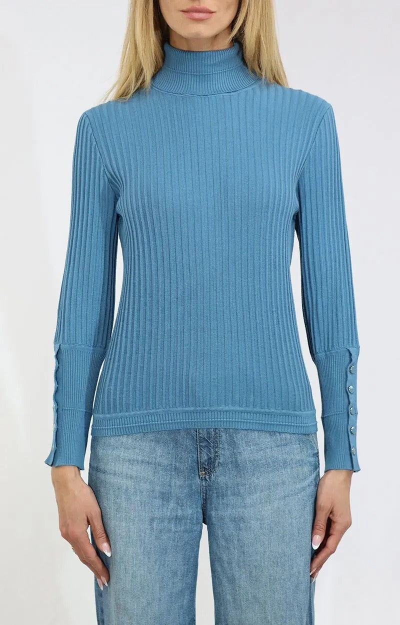 Turtleneck Long Sleeve Pullover Sweater