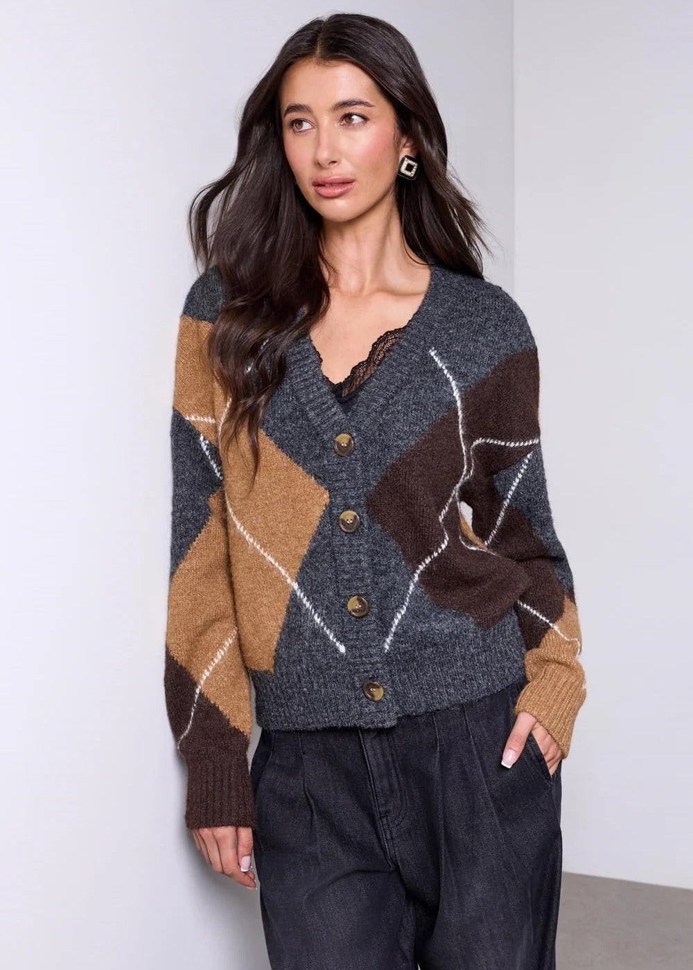 Lofty Argyle Sweater
