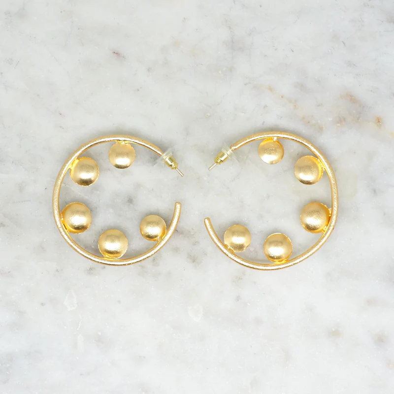 Pearl Hoop Earrings