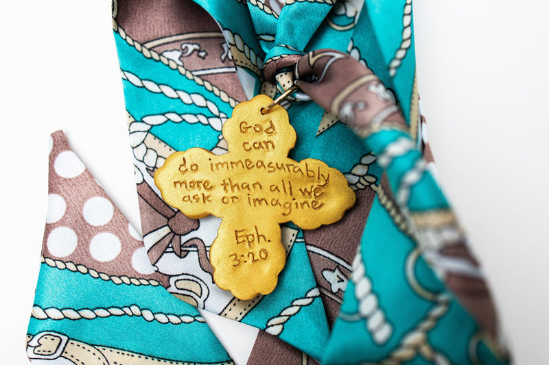 Teal Scarf with Susie Cross