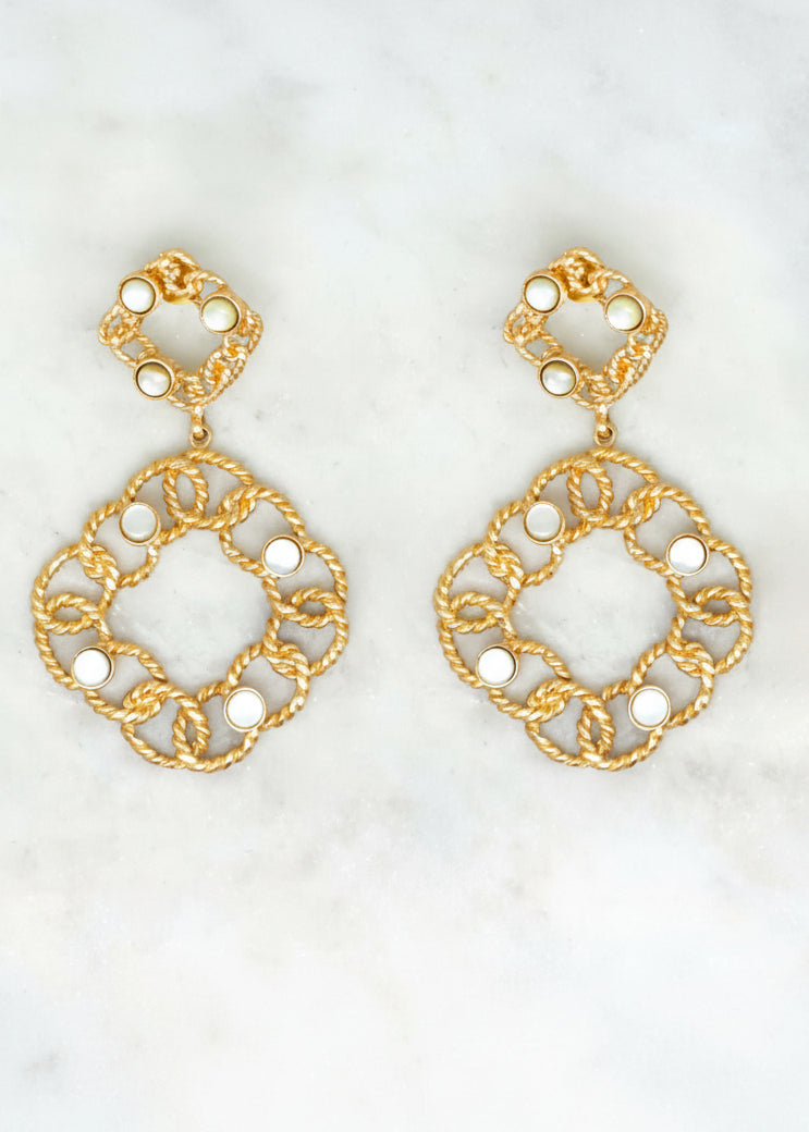 Capri Link Drop Earrings