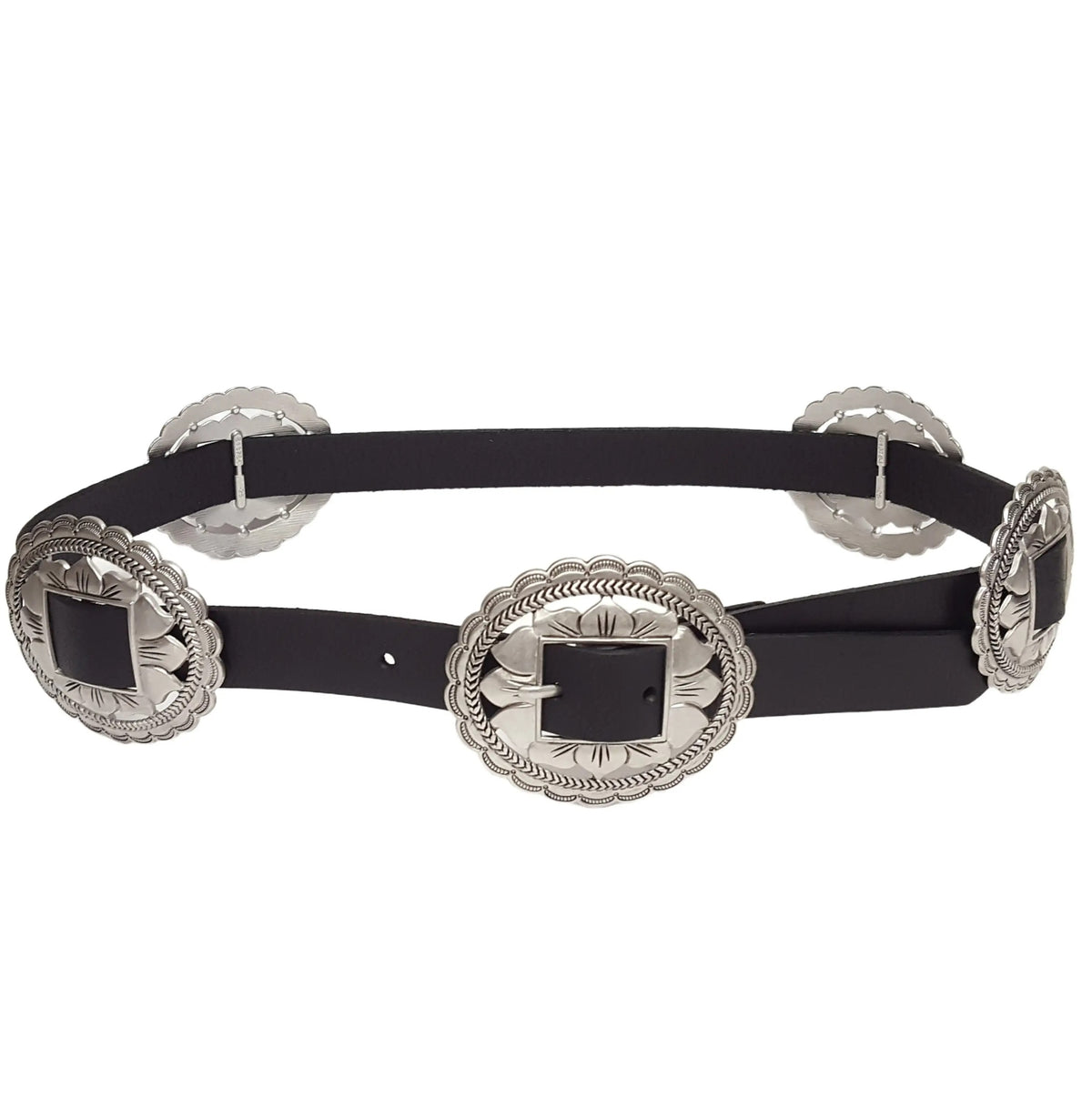 Genuine Suede Concho Belt