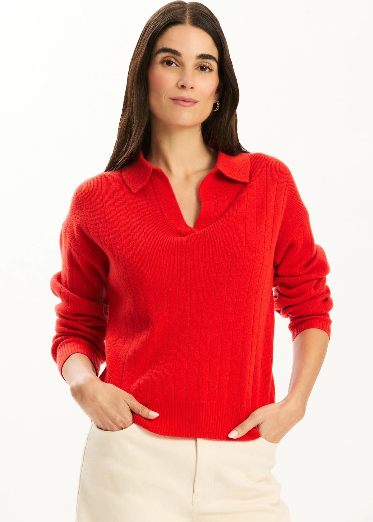 Emerson Chasmere Polo Sweater