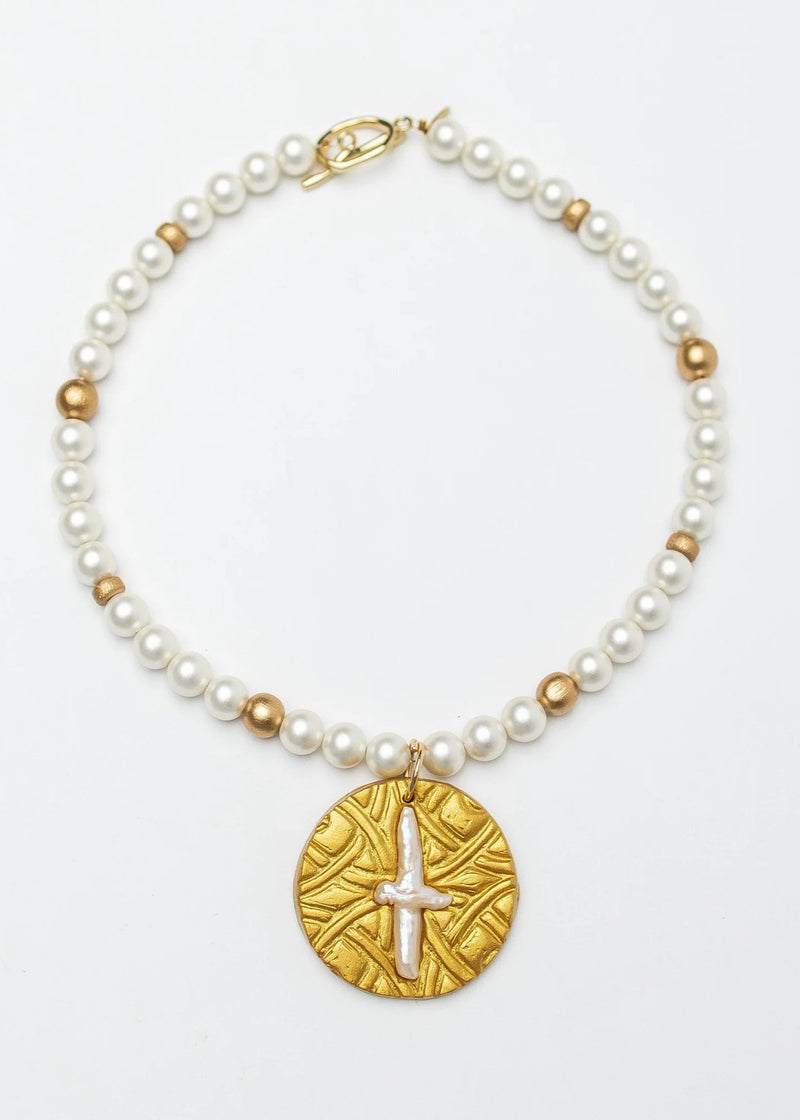 Shell Pearl with Pearl Cross