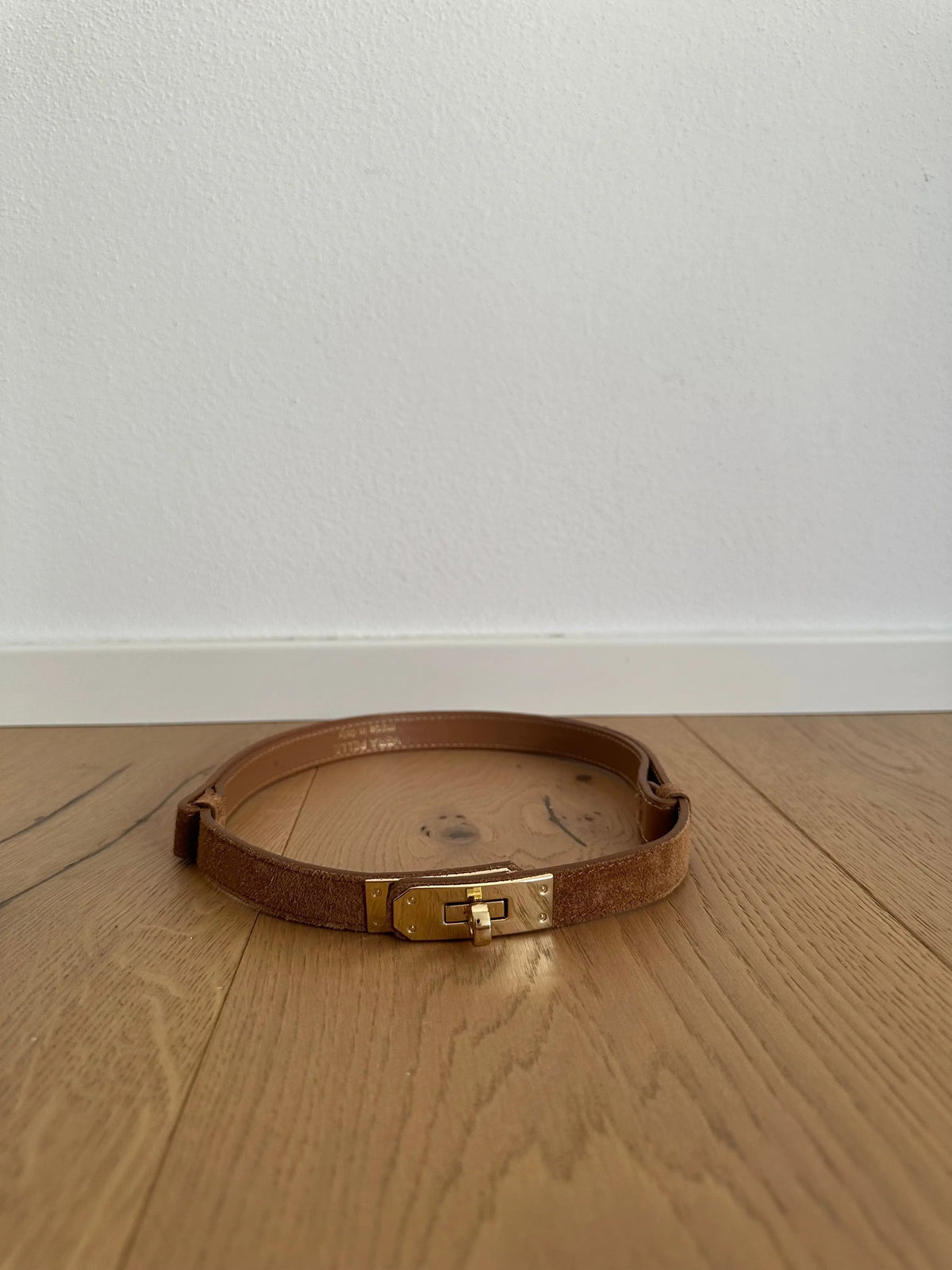 Maida Suede Belt - Top Grain Leather