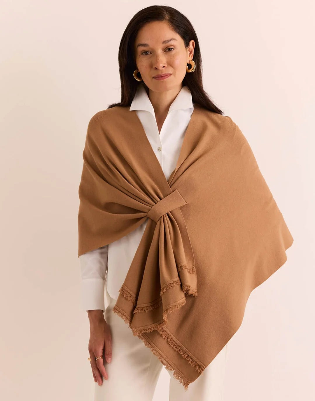 Mabel Tab Fringe Wrap