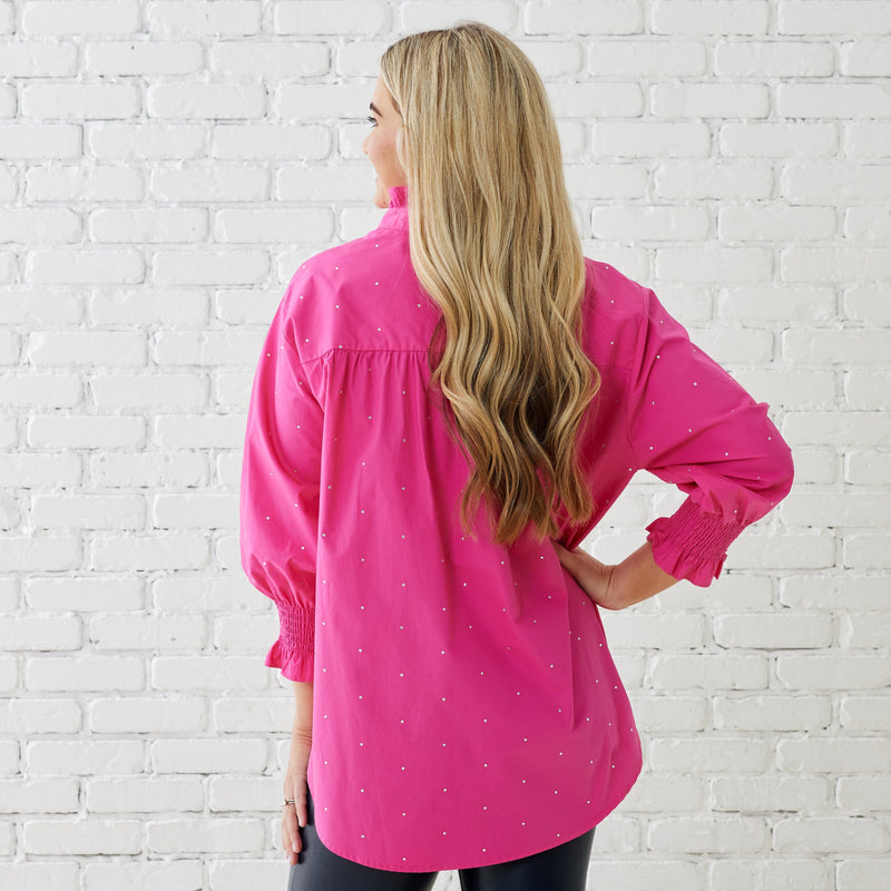 Kimberly Sparkle Top - Pink