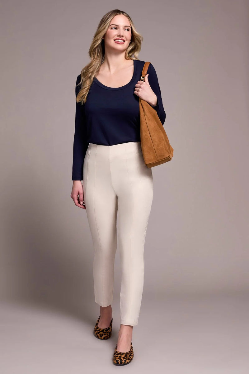 Pull On Ankle Pant - Moonstone