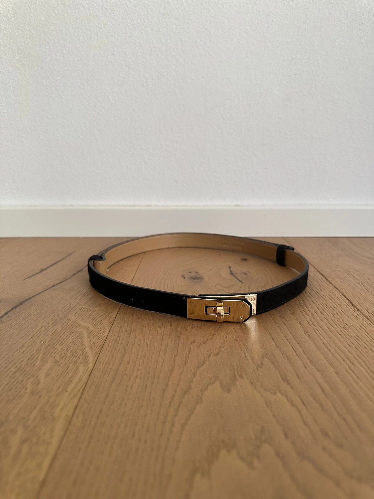 Maida Suede Belt - Top Grain Leather