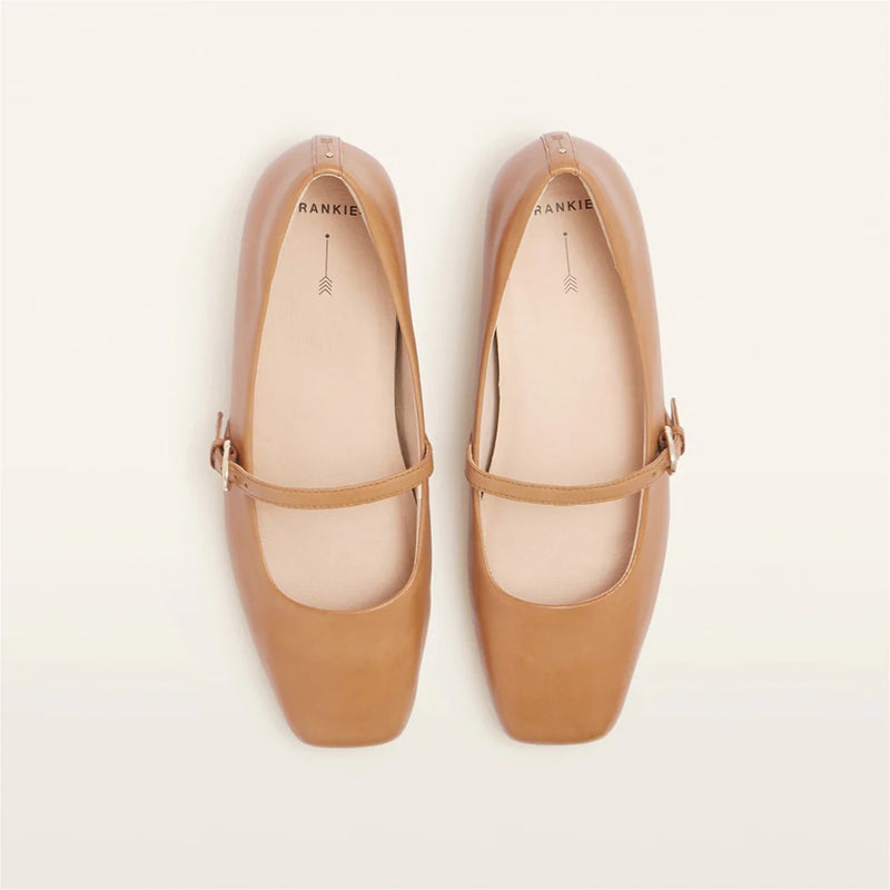 Hepburn Soft Tan Flats