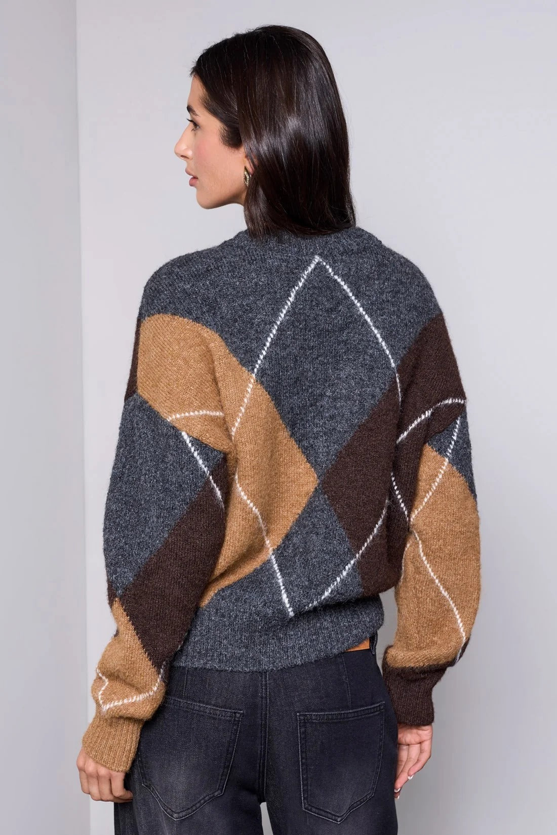 Lofty Argyle Sweater