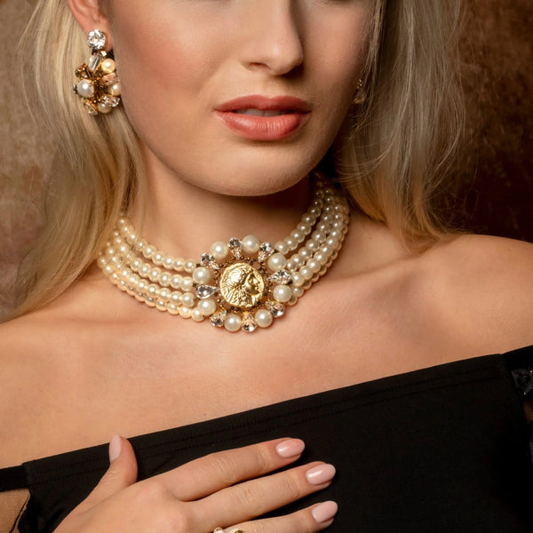 Liv Multi-Row Pearl Necklace