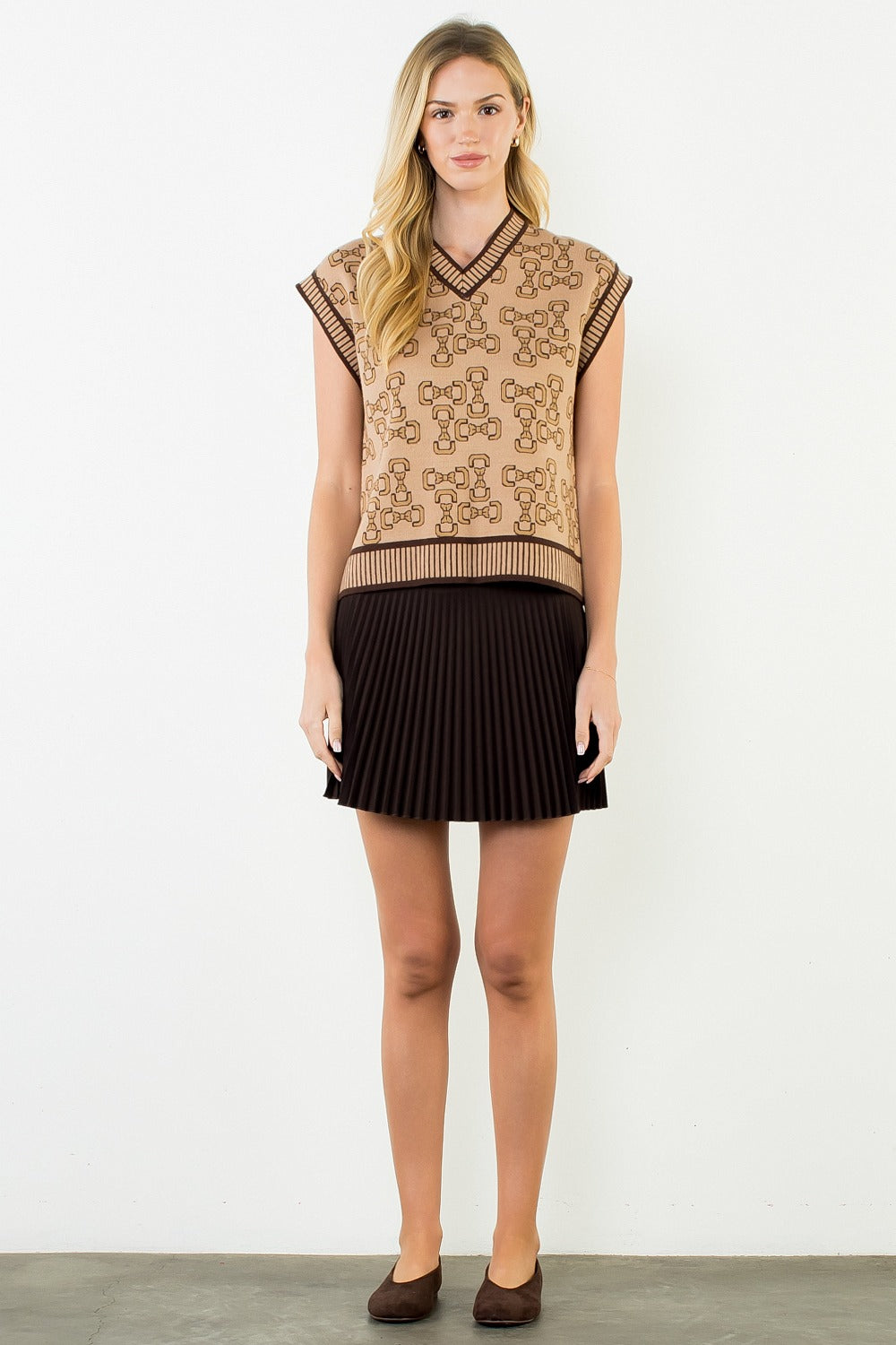 Bow Print Vest