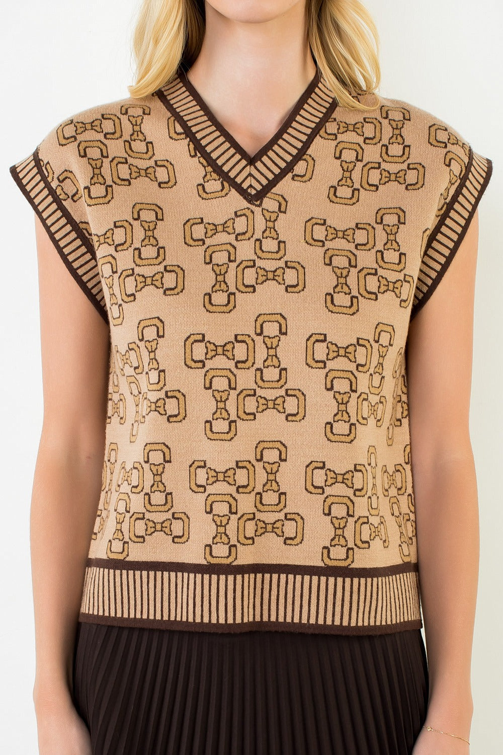 Bow Print Vest