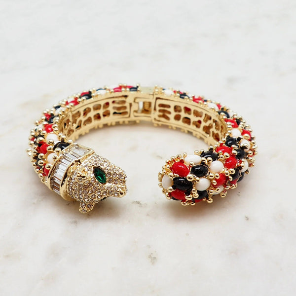 Jeweled Tiger Bracelet - 2 Colors