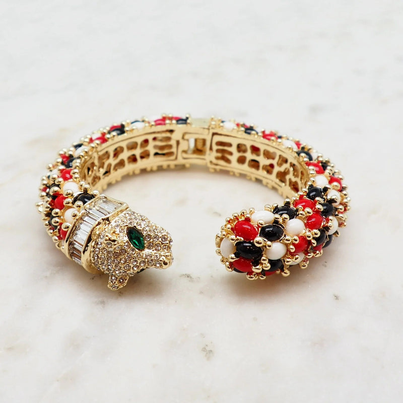 Jeweled Tiger Bracelet - 2 Colors