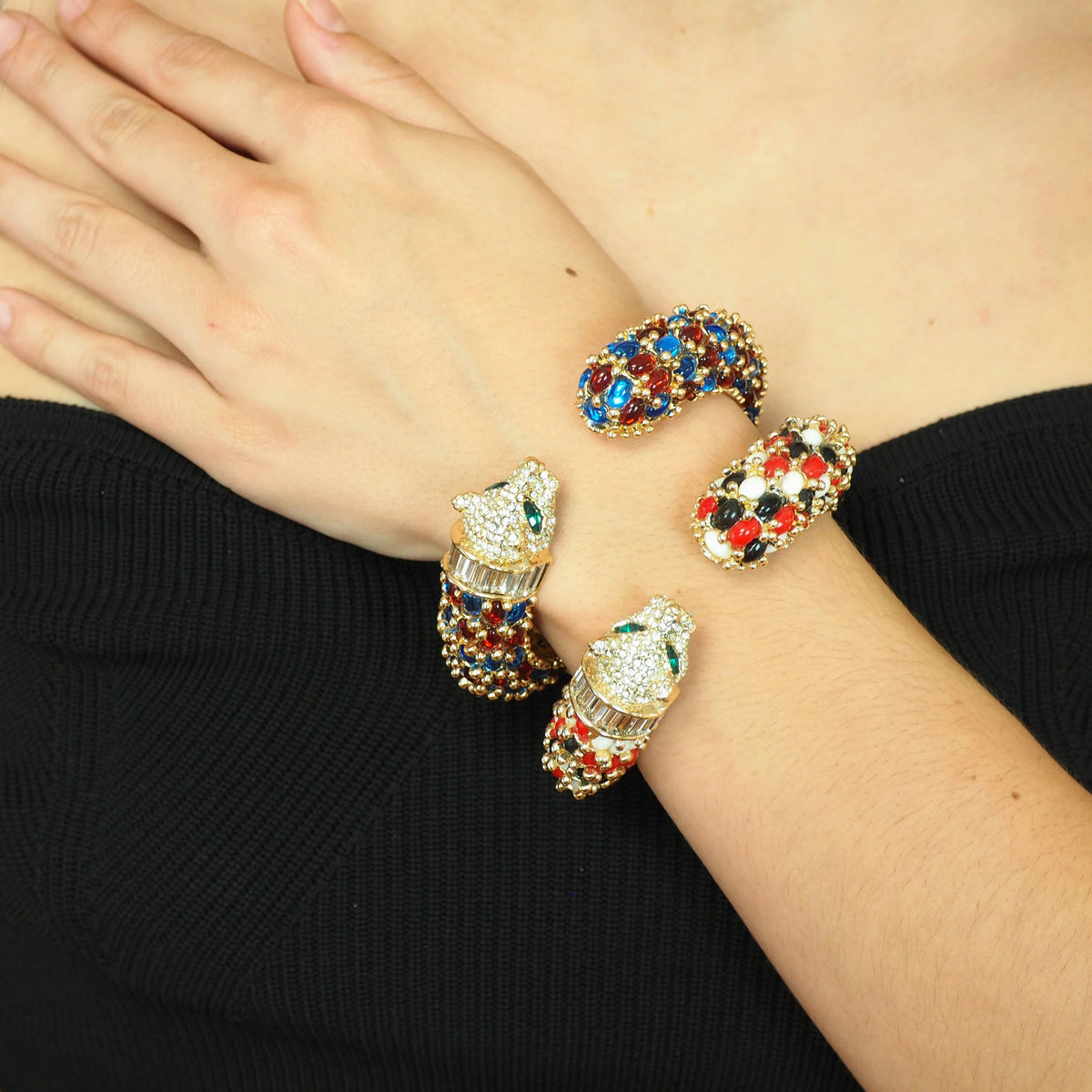 Jeweled Tiger Bracelet - 2 Colors