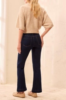 Audrey Boundless Denim Pull-On Flare Jeans