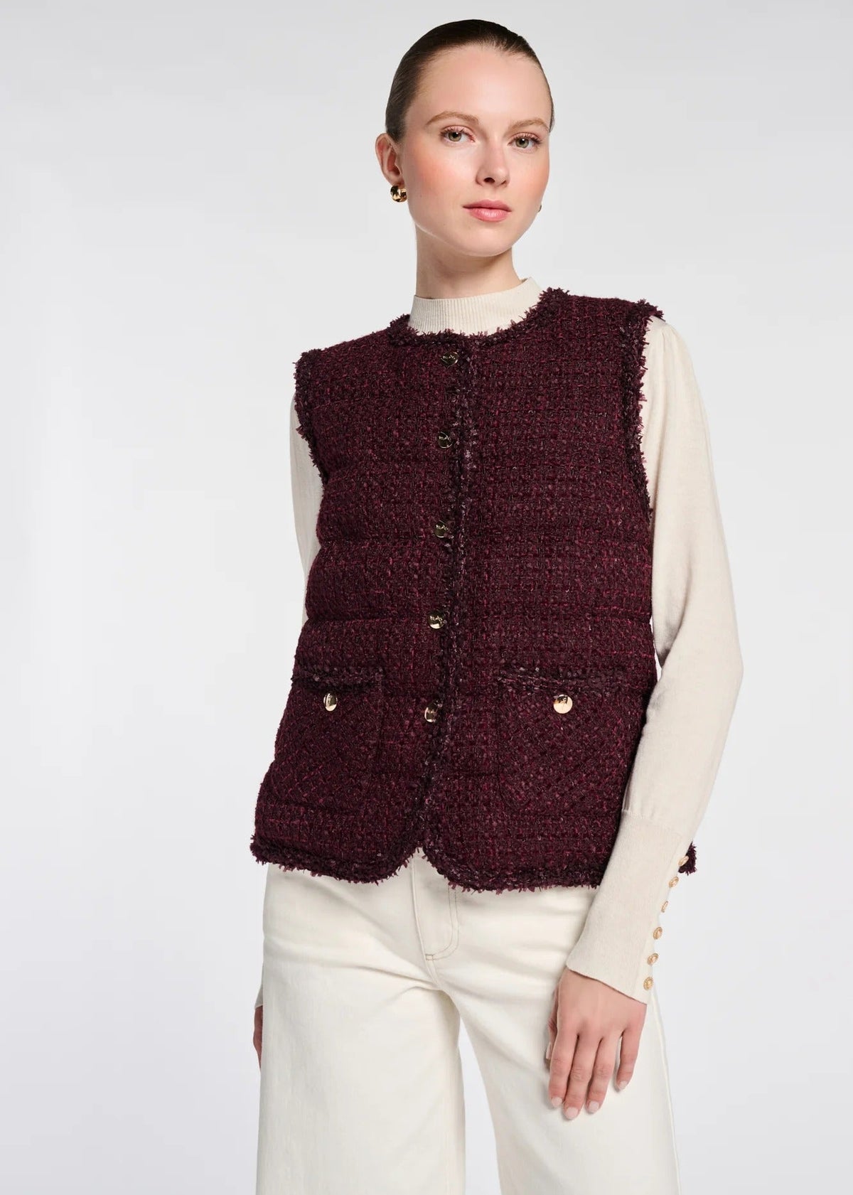 Mango Sleeveless Qulited Coat
