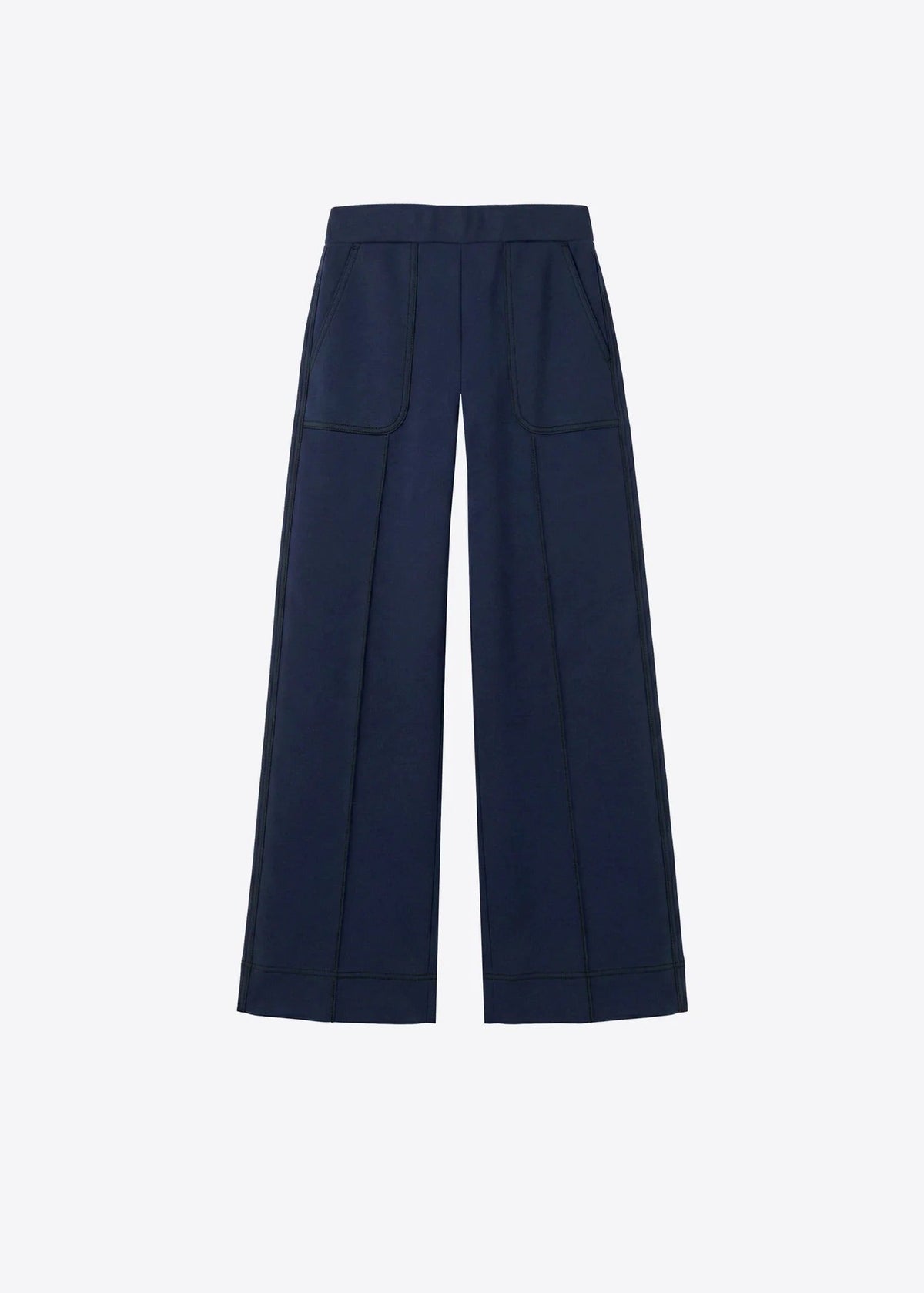 Navy Knit Trousers